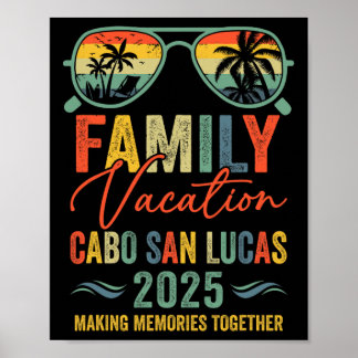 Urlaub in Cabo San Lucas 2025 passende Familiengru Poster