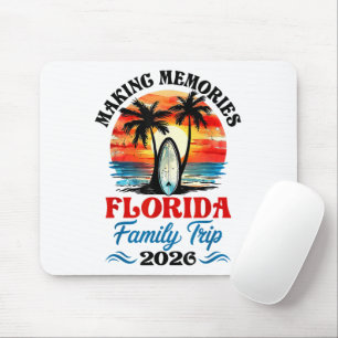 Urlaub in Florida im Stil der Vergangenheit Famili Mousepad