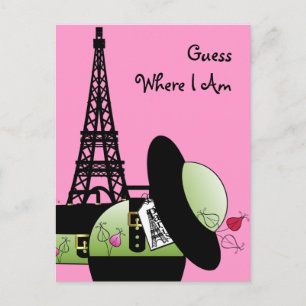 Urlaub in Frankreich Postkarte