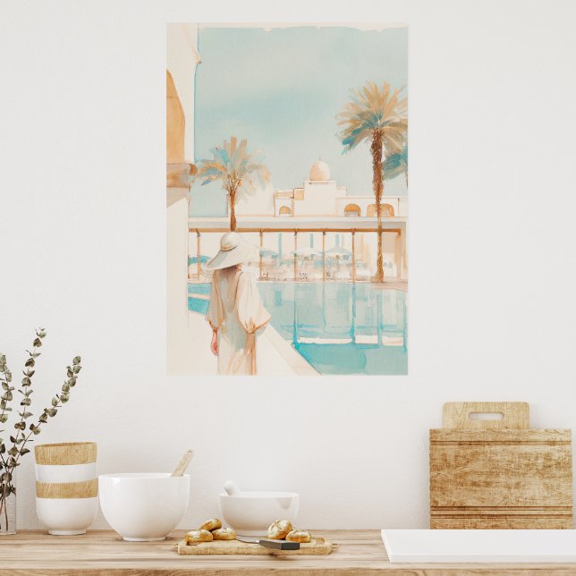 Urlaub in Marokko Poster (Küche)
