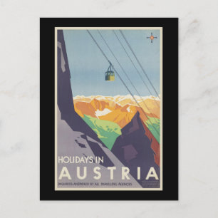 Urlaub in Österreich Feiertagspostkarte