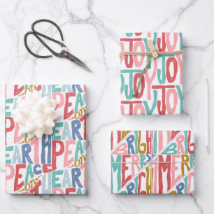 Urlaub in Weiß Geschenkpapier Set