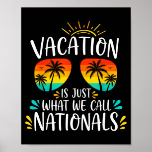 Urlaub ist, was wir als nationale Reise-Retros nen Poster