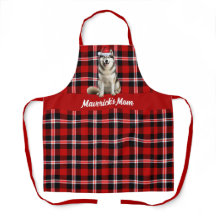 Urlaub Kariert Alaskan Malamute Santa Dog Weihnach