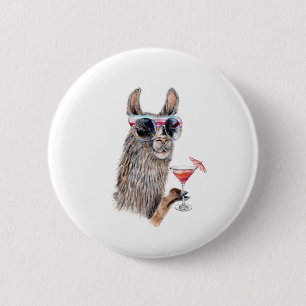 Urlaub Llama Button