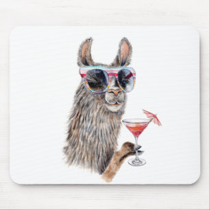 Urlaub Llama Mousepad