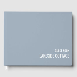 Urlaub Miete Blue Minimalistisch Modern Airbnb Gästebuch