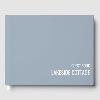 Urlaub Miete Blue Minimalistisch Modern Airbnb Gästebuch