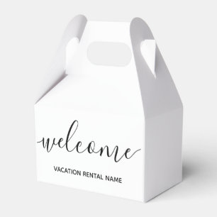 Urlaub Miete White Willkommen Geschenkschachtel