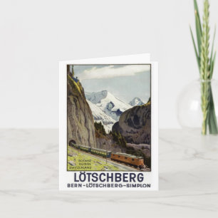 Urlaub mit der Vintage-Eisenbahn in der Schweiz Karte