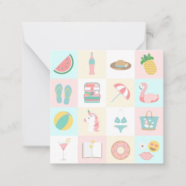 Urlaub Mitteilungskarte (Vorderseite)