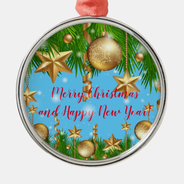 Urlaub Ornament Aus Metall (Vorne)