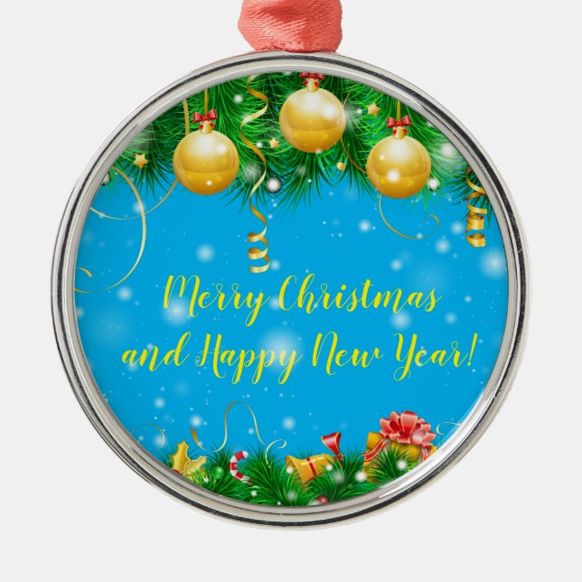 Urlaub Ornament Aus Metall (Vorne)