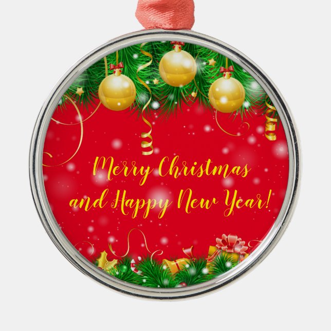 Urlaub Ornament Aus Metall (Vorne)