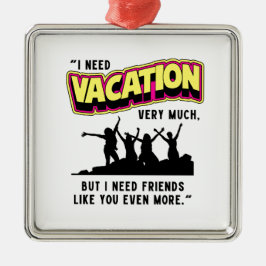 URLAUB ORNAMENT AUS METALL