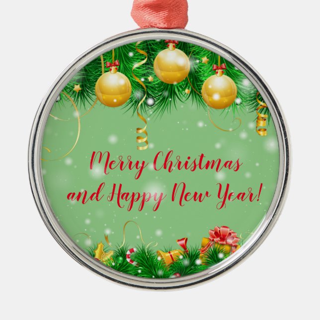 Urlaub Ornament Aus Metall (Vorne)