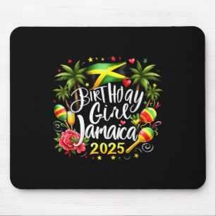 Urlaub passend zum Geburtstag Mädchen Jamaika 2025 Mousepad