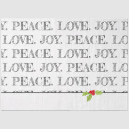 Urlaub PEACE. LIEBE. JOY. Weihnachten Seidenpapier