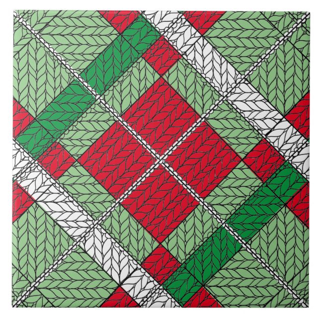 URLAUB RAUTE STRICK 6x6 Keramik Tile Fliese (Vorderseite)