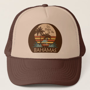 Urlaub Retro Bahamas Hat Vintag Cruise Bahamian Truckerkappe