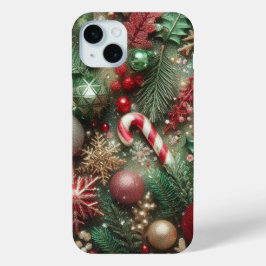 URLAUB ROTE GREEN GOLD SILVER ORNAMENTS Case-Mate iPhone HÜLLE