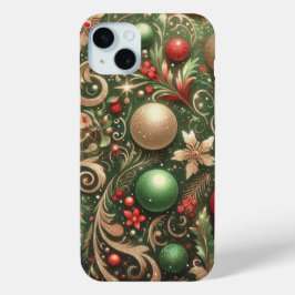 URLAUB ROTE GREEN GOLD SILVER ORNAMENTS Case-Mate iPhone HÜLLE