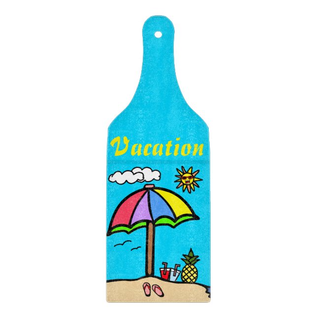Urlaub Schneidebrett (Vorderseite)