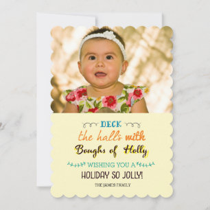 Urlaub so fröhlich feiertagskarte