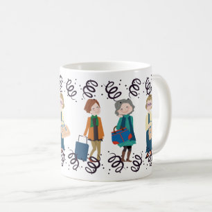 Urlaub, Tourismus und Wanderlust Kaffeetasse