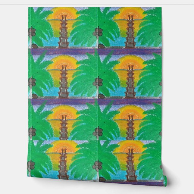 Urlaub tropische Tree-a-way Tapete (Abrollen)