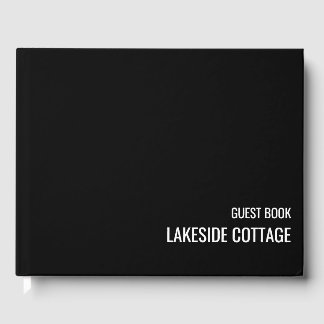 Urlaub Vermietung Minimalistische Schwarz Moderne  Gästebuch