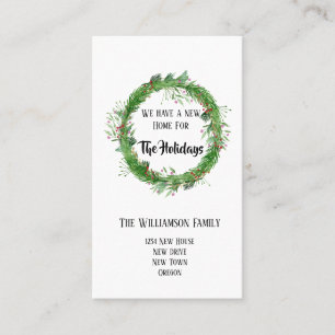 Urlaub Verschieben von Einführungskarten Visitenkarte