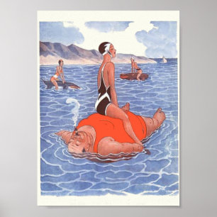 Urlaub Vintag Poster