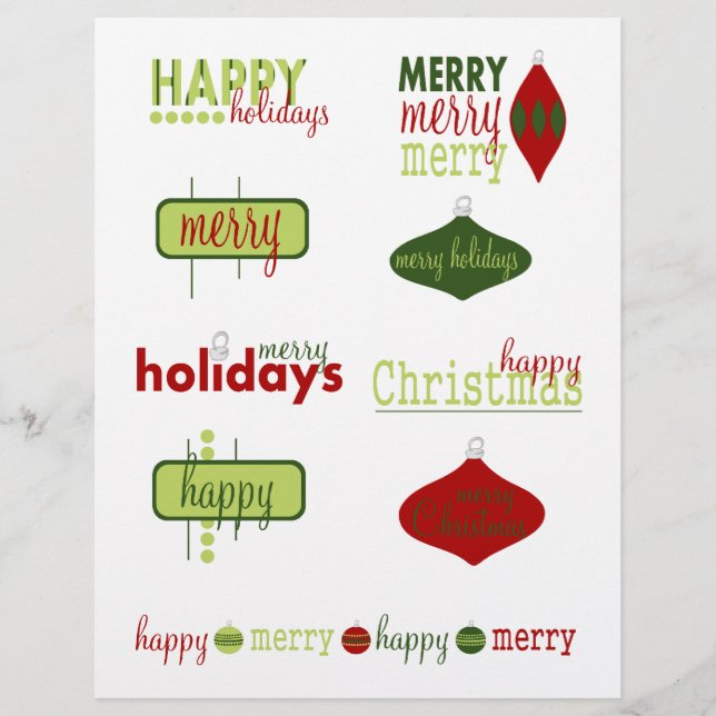 Urlaub/Weihnachten Texte (Vorderseite)