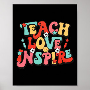 Urlaub zurück zur Schule Liebe Lehrer Inspiriert Poster