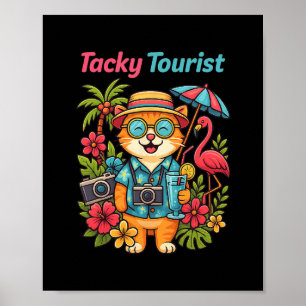Urlaubs-Tacky-Touristen-Outfit-Wacky-Kreuzfahrt-Ko Poster