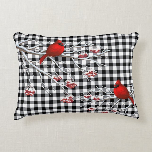 Urlaubsakzent Pillow-Kardinal Dekokissen (Vorderseite)