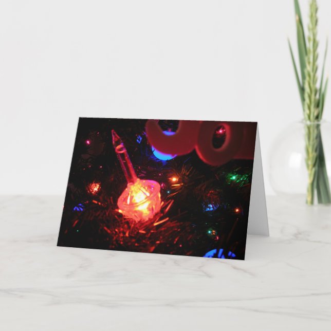 Urlaubsbeleuchtung Feiertagskarte (Vorderseite)