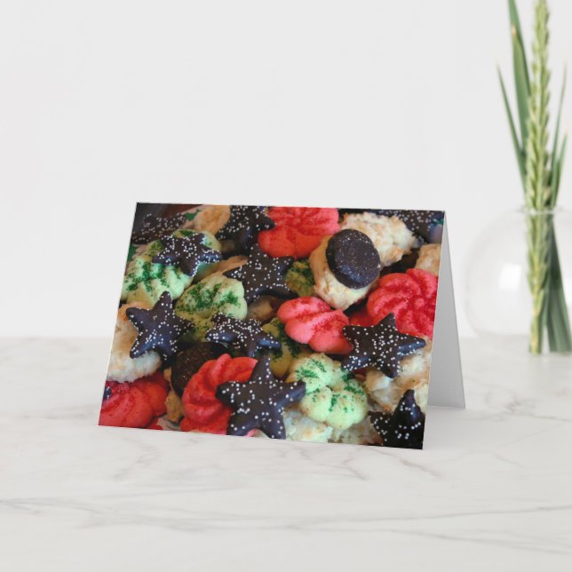 Urlaubscookies Feiertagskarte (Vorderseite)