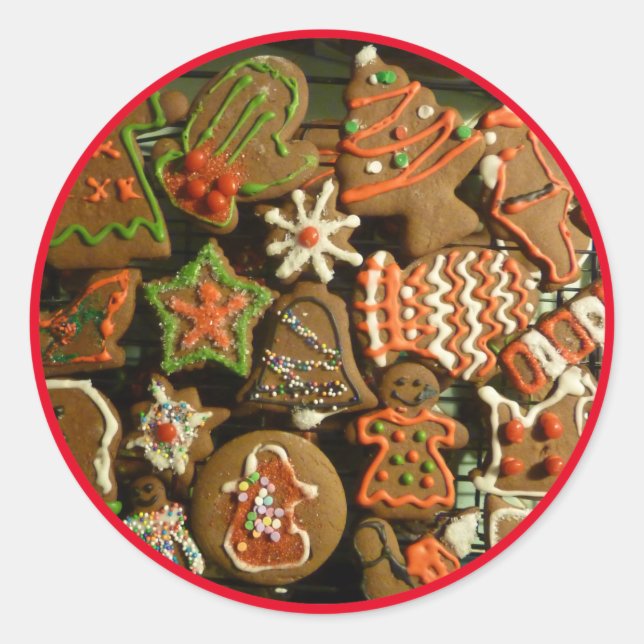 Urlaubscookies Runder Aufkleber (Vorderseite)
