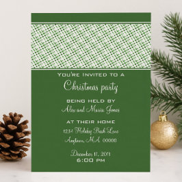 Urlaubserlebnis Party Einladung, grün Einladung