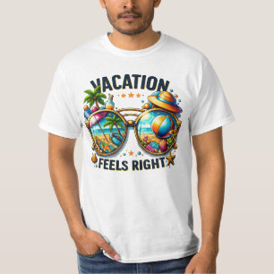 Urlaubsgefühl Herren Wert T-Shirt USA