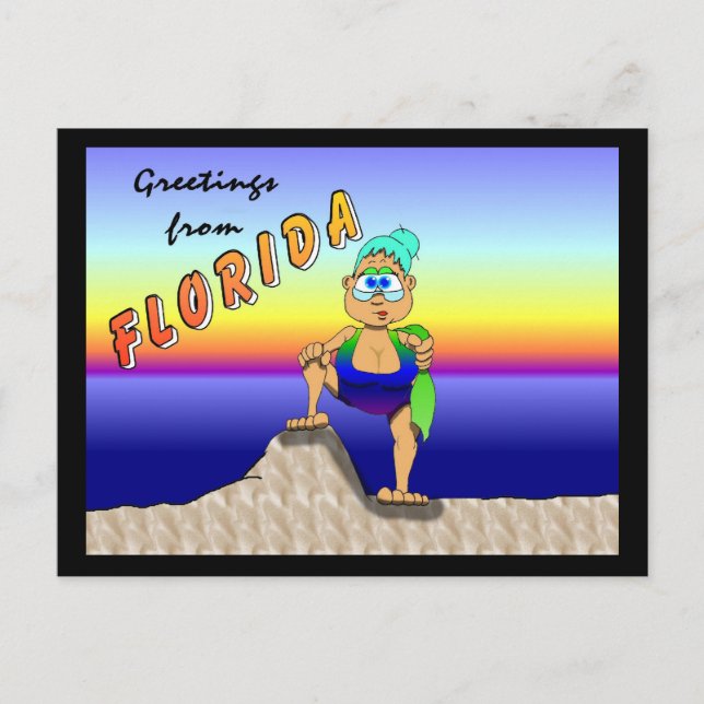 Urlaubsgladys Postkarte (Vorderseite)