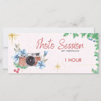 Urlaubsgutschein für Fotos, Geschenkgutschein