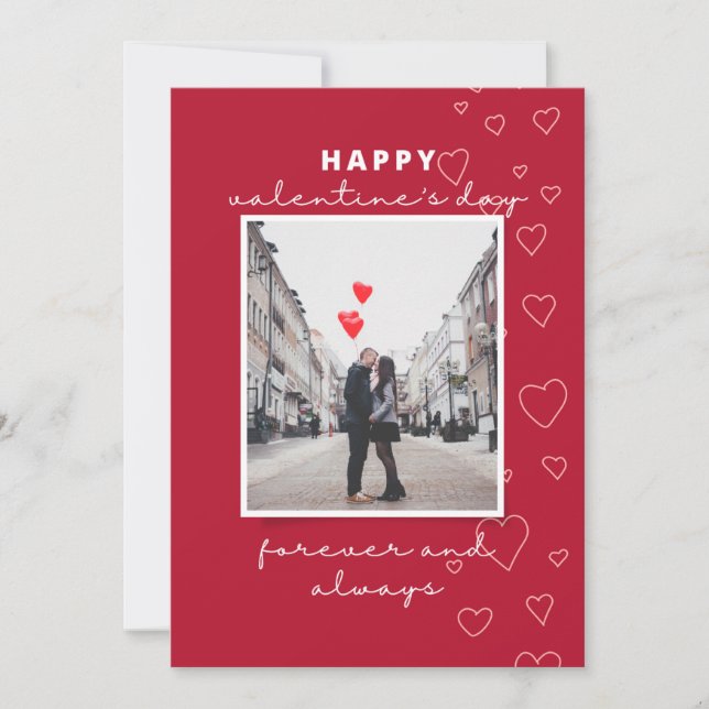 Urlaubskarte, Happy Valentins Tag Feiertagskarte (Vorderseite)