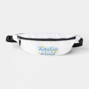 Urlaubsmodus 3D Puffy-Typografie-Taillentasche Bauchtasche