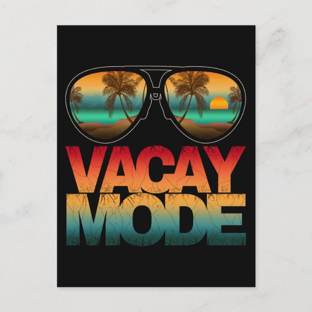 Urlaubsmodus Postkarte (Vorderseite)