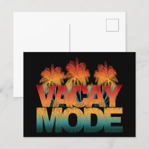 Urlaubsmodus postkarte