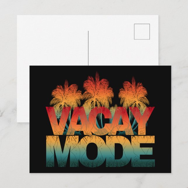 Urlaubsmodus   postkarte (Vorne/Hinten)