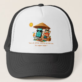 Urlaubsmodus T Shirt für den Menschen Truckerkappe